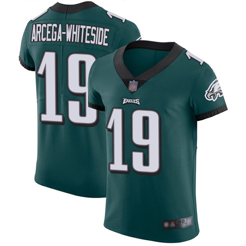 Men NFL Philadelphia Eagles #19 JJ Arcega-Whiteside Midnight Green Team Color Vapor1->philadelphia eagles->NFL Jersey